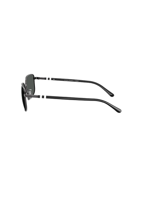 Polo Ralph Lauren Rectangular Sunglasses in Black.