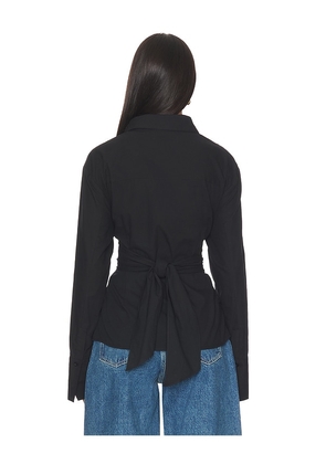 SNDYS Teigan Button Up Shirt in Black. Size S. Also in L, M, XL, XS, XXL, XXS.