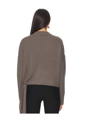The Sei Sweater With Side Tie in Grey. Size L. Also in S, M.