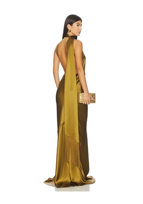 retrofete Kelsa Dress in Olive. Size M. Also in XS, S.