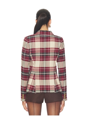 Smythe Patch Pocket Duchess Blazer in Red. Size 2. Also in 0.