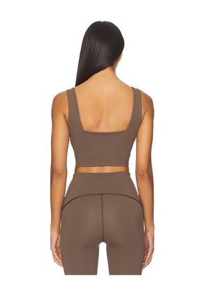SPANX Square Neck Shelf Tank in Brown. Size S. Also in XS.
