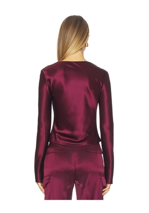 retrofete Nerissa Top in Burgundy. Size S. Also in XS.