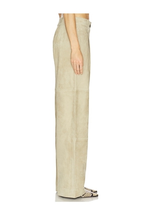 SRG Kiwi Suede Trouser in Sage. Size M. Also in XXS, XS.