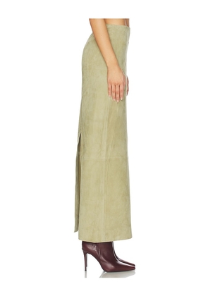 SRG Sonya Suede Skirt in Tan. Size M. Also in XXS, XS, S.