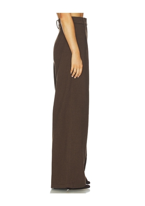 SAU LEE Neve Wool Pant in Brown. Size 10. Also in 0, 2, 4, 6, 12.