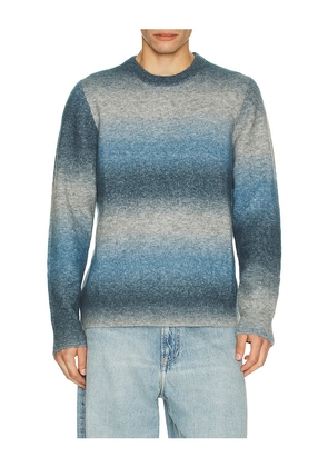 SAMSOE SAMSOE Aiden Crewneck Sweater in Blue. Size L. Also in S.