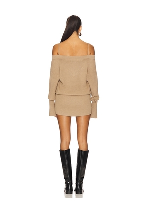 SEROYA Barbara Dress in Beige. Size M. Also in L, S, XL.