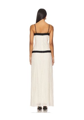 Tularosa Priscilla Maxi Dress in Cream. Size S. Also in M, L, XL.