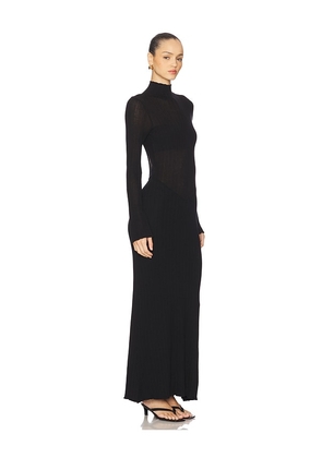 Runaway The Label Martina Knit Maxi Dress in Black. Size M. Also in L, S, XL.