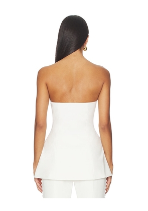 SANS FAFF Marais Button Top in White. Size L. Also in S, XS.