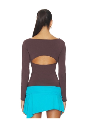The Line by K Oisin Top in Brown. Size M. Also in L.