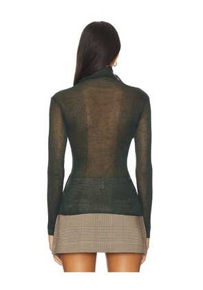 SEROYA Piper Sweater in Dark Green. Size M. Also in L, S, XL, XS.