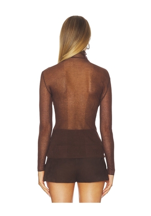 SEROYA Piper Sweater in Brown. Size M. Also in L, S, XL, XS, XXS.