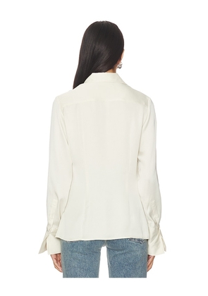 Rag & Bone Venus Popover Blouse in Cream. Size S. Also in M.