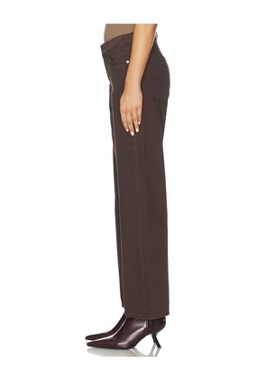 Rag & Bone Saige Low Rise Relaxed Straight Jeans in Brown. Size 30. Also in 33, 34.