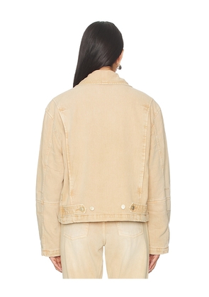 7 For All Mankind Workwear Jacket in Tan. Size S. Also in XS, M, XL.