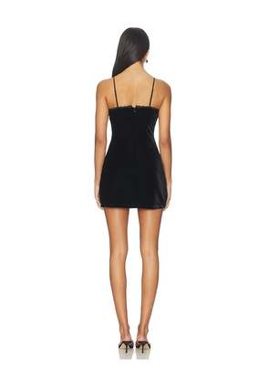 Tularosa Marilyn Velvet Mini Dress in Black. Size M. Also in XS, XXS, S, L, XL.