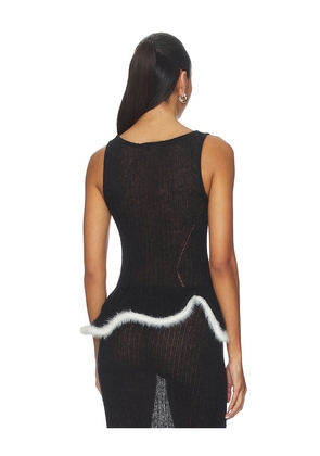 PH5 Hadden Alpaca Tank Top in Black. Size M. Also in S, L, XL.