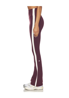 Splits59 Raquel High Waist Supplex Flare 32 Legging in Burgundy. Size XL. Also in S.
