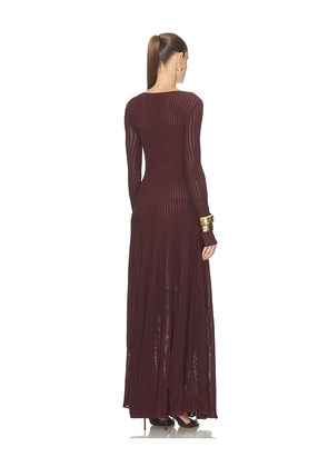 Solid & Striped The Long Sleeve Sloane Dress in Purple. Size S. Also in XS, M.