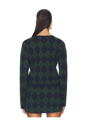 Show Me Your Mumu Cher Cardigan in Green. Size M. Also in XS, S, L, XL.