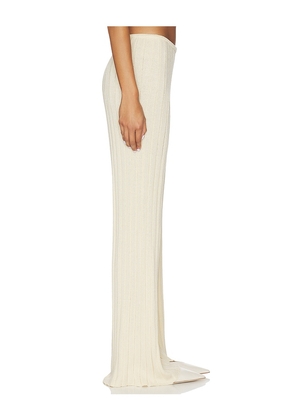 SNDYS Baha Ribbed Wide Leg in Cream. Size M. Also in L, S, XS.
