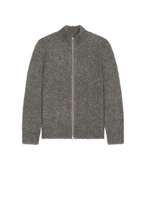 SAMSOE SAMSOE Jean Zip Cardigan in Grey. Size M. Also in S.