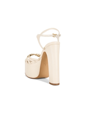 Schutz Tara Platform Sandal in White. Size 10. Also in 8, 8.5, 9, 9.5.