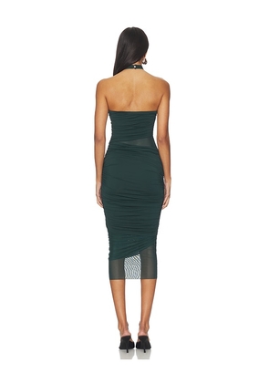 SEROYA Esmee Dress in Dark Green. Size M. Also in S, XS, XXS.