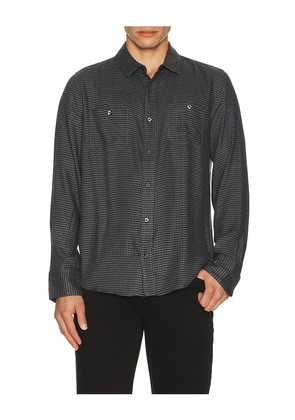 PAIGE Everett Shirt in Blue. Size M. Also in XL/1X.