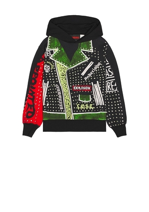 Pleasures Explosion Hoodie in Black. Size M. Also in S.