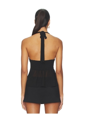 superdown Akilah Halter Top in Black. Size M. Also in L.