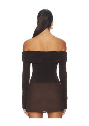 Tiger Mist Korra Top in Chocolate. Size M. Also in XS.