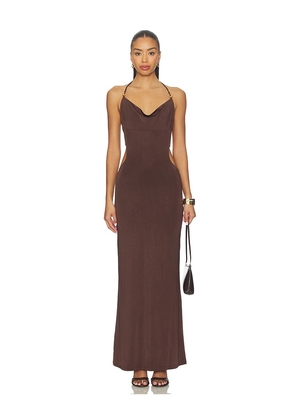 Tiger Mist Suriya Maxi Dress in Chocolate. Size S. Also in M.