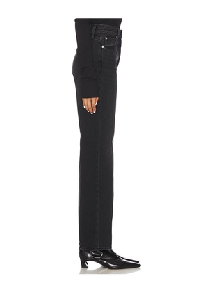 PISTOLA Cassie Petite Super High Rise Straight Jeans in Black. Size 26P. Also in 25P, 27P, 29P, 30P, 32P, 33P.