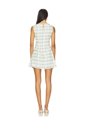 SNDYS Tallin Mini Dress in Sage. Size M. Also in XXS, XL.