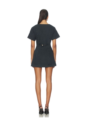 SNDYS Tilla Denim Mini Dress in Blue. Size M. Also in L, XL, XXL.