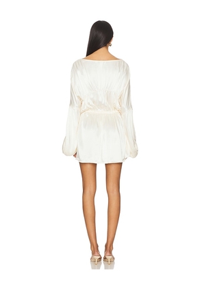 SNDYS Bali Mini Dress in Ivory. Size M. Also in S, XL.