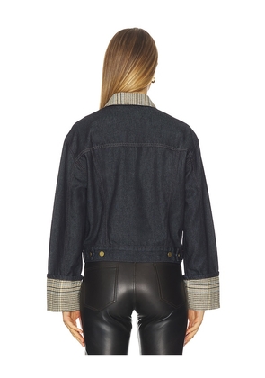 Rag & Bone Harriet Denim Trucker Jacket in Blue. Size M. Also in S, L.