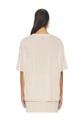 SNDYS Tilde T-shirt in Beige. Size M. Also in XS.