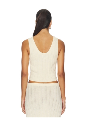 SNDYS Baha Tank Top in Cream. Size M. Also in L, XL, XXL.