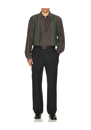 Palmes Wool Pleated Trousers in Black. Size 50. Also in 52.