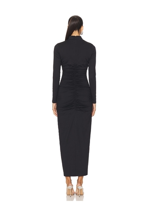 Susana Monaco Mock Neck Long Sleeve Dress in Black. Size S. Also in XS, M.