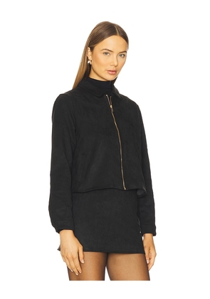 SNDYS Jacqui Faux Suede Jacket in Black. Size M. Also in L, S, XL.