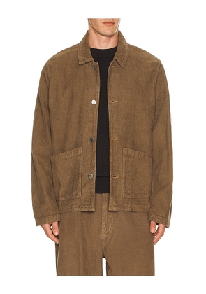 Sunflower Worker Jacket in Brown. Size S. Also in L, XL/1X, XXL/2X.