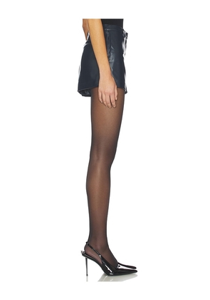 SNDYS Elle Benny Faux Leather Shorts in Navy. Size M. Also in S, XXS, XS, L, XL, XXL.