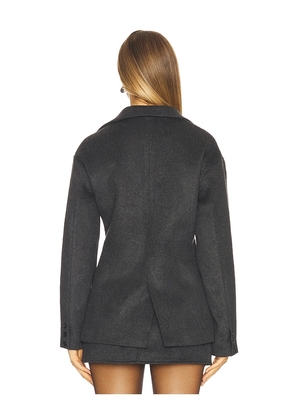SNDYS Jovie Cinched Blazer in Charcoal. Size M. Also in L, S.