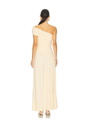 Runaway The Label Larsen One Shoulder Maxi Dress in Lemon. Size M. Also in L, S, XL, XS.