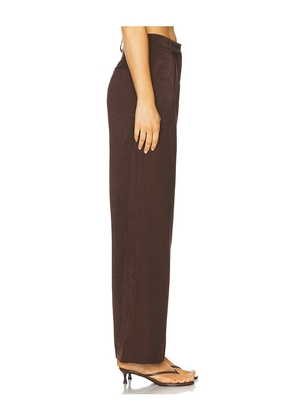 Runaway The Label Arla Wide Leg Pants in Chocolate. Size M. Also in S, XS, L.